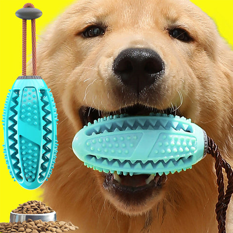 Pet Supplies Dog Toy Decompression Elastic Rubber Ball Food Leakage Device Toothbrush Molar Bite-resistant Tooth Cleaning Stick