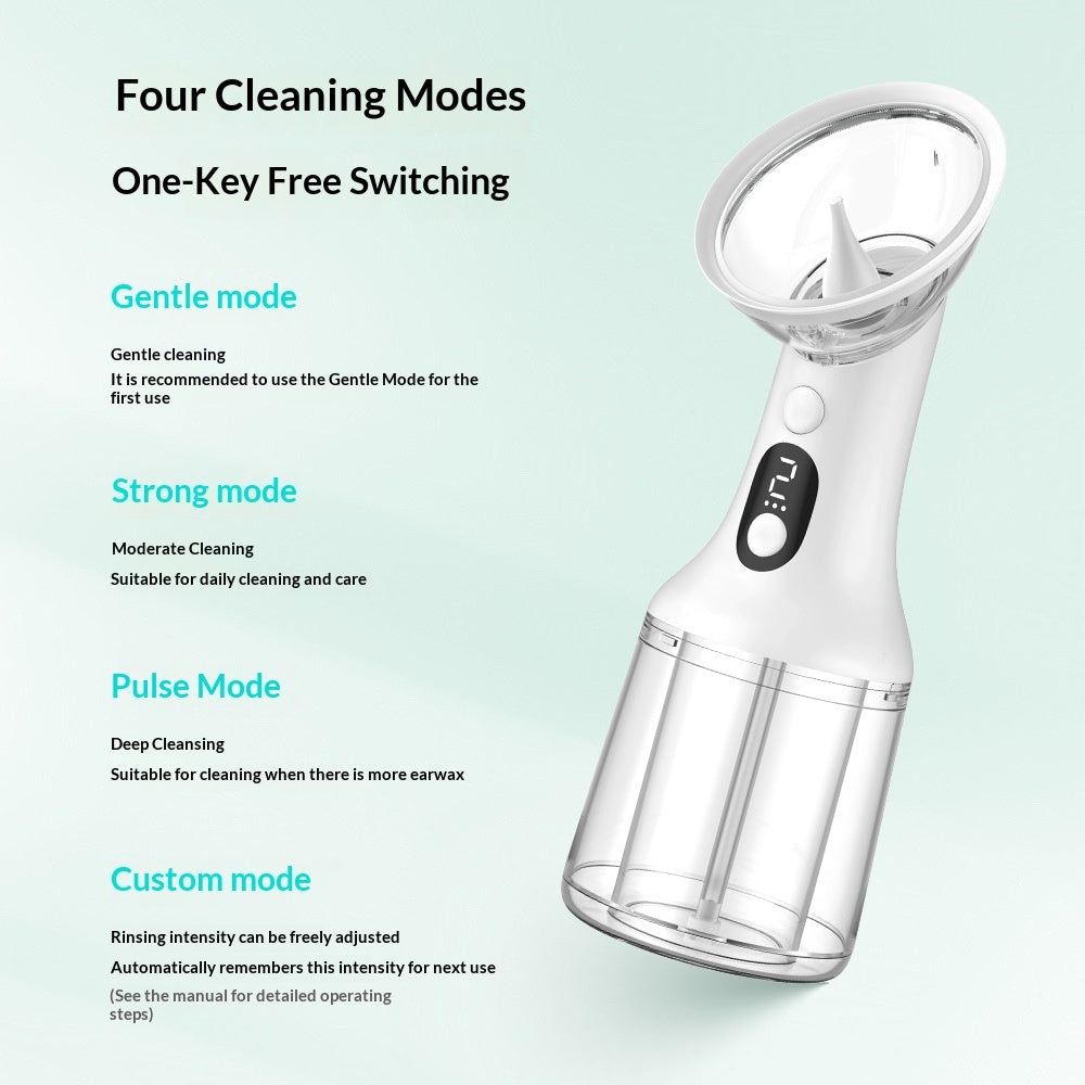Intelligent Portable Ear Canal Cleaner - Cordless Home Use Ear Washer with Soft Silicone Tips - Image 2
