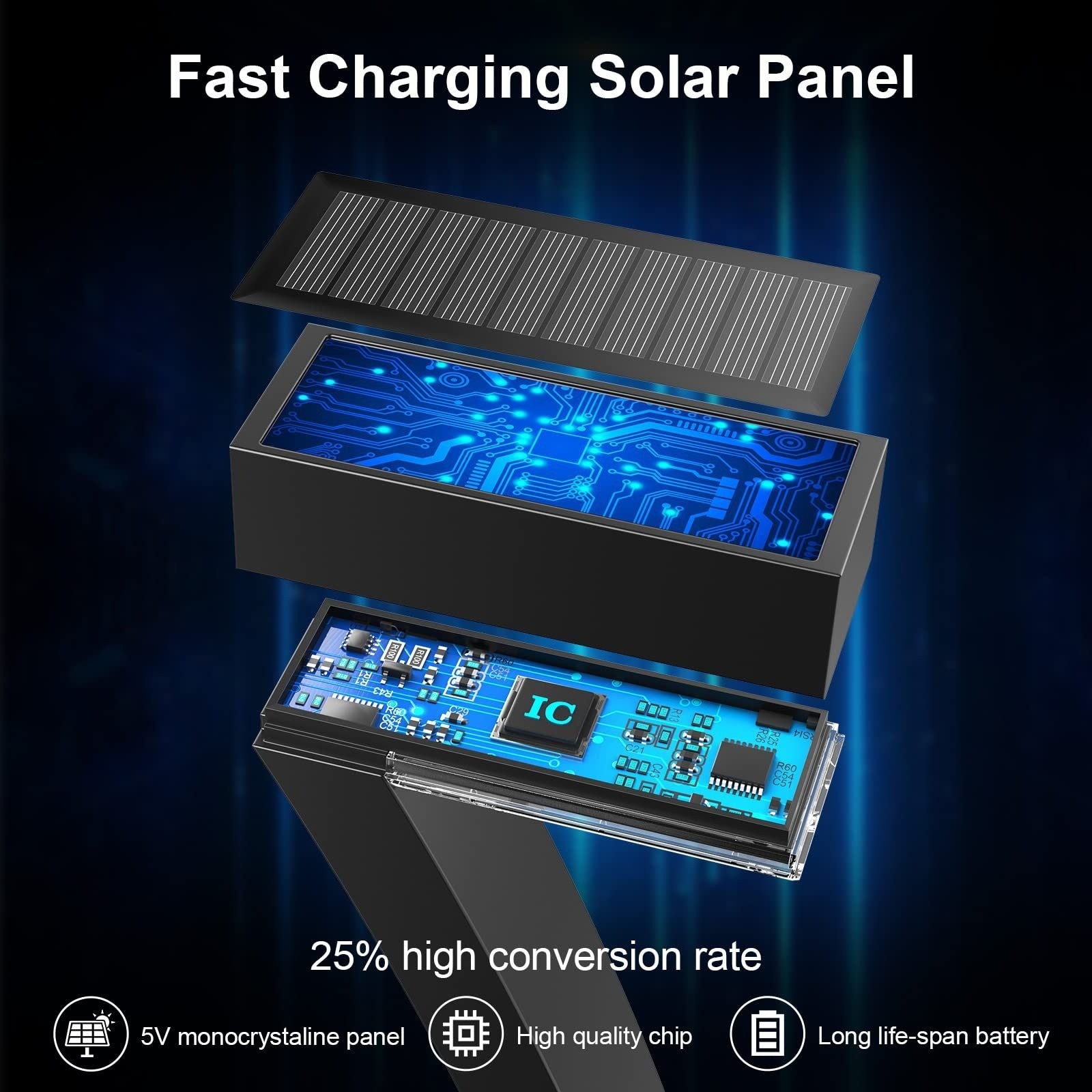 Solar Pathway Lights Outdoor Garden Walkway Landscape Decor Lamp LED Bright - Image 8