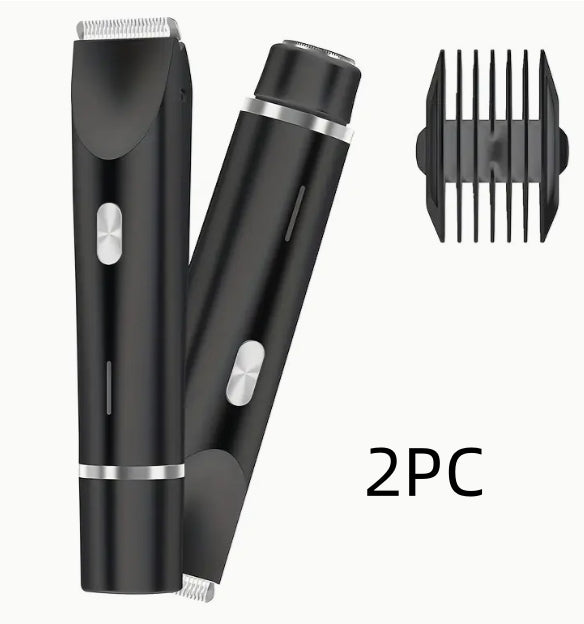 2 In 1 Hair Remover Women's Double Head Shaver Private Pubic Hair Trimmer Electric Razor Wet Dry Electric Body Hair - Image 12