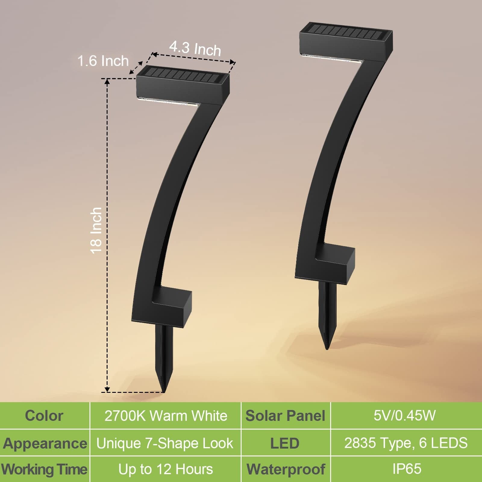 Solar Pathway Lights Outdoor Garden Walkway Landscape Decor Lamp LED Bright - Image 2