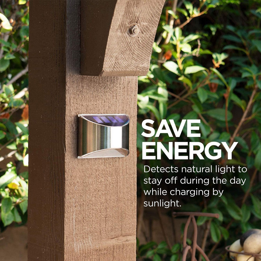 4PCS Super Bright Solar Powered Door Fence Wall Lights LED Outdoor Garden Lamp - Image 4