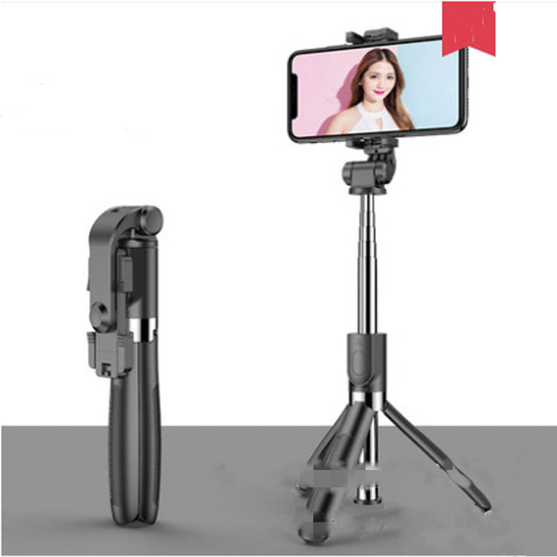 Compatible with Apple, Tripod Selfie Stick Mobile Universal Live Triangle Bracket One Bluetooth Selfie Artifact - Image 12