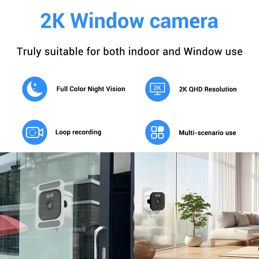2K Window Security Camera (2.4/5 GHz Wi-Fi)