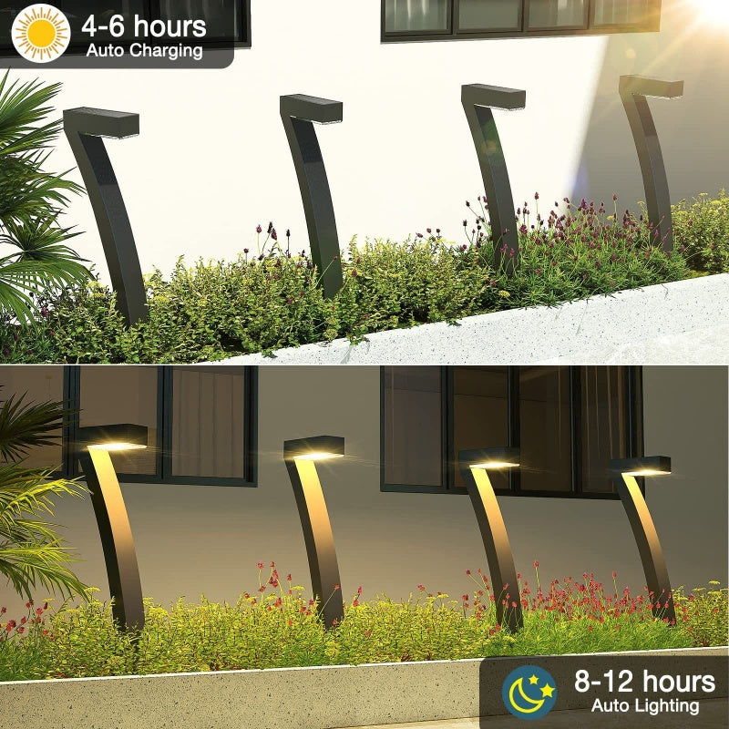 Solar Pathway Lights Outdoor Garden Walkway Landscape Decor Lamp LED Bright - Image 7