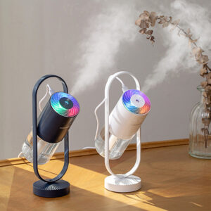 Magic Shadow USB Humidifier - Mini Ultrasonic Mist Maker with Projection Night Light for Home, Office and Car