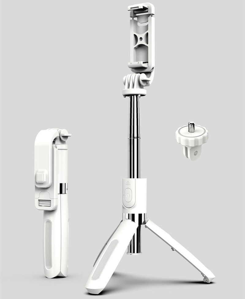 Compatible with Apple, Tripod Selfie Stick Mobile Universal Live Triangle Bracket One Bluetooth Selfie Artifact - Image 18