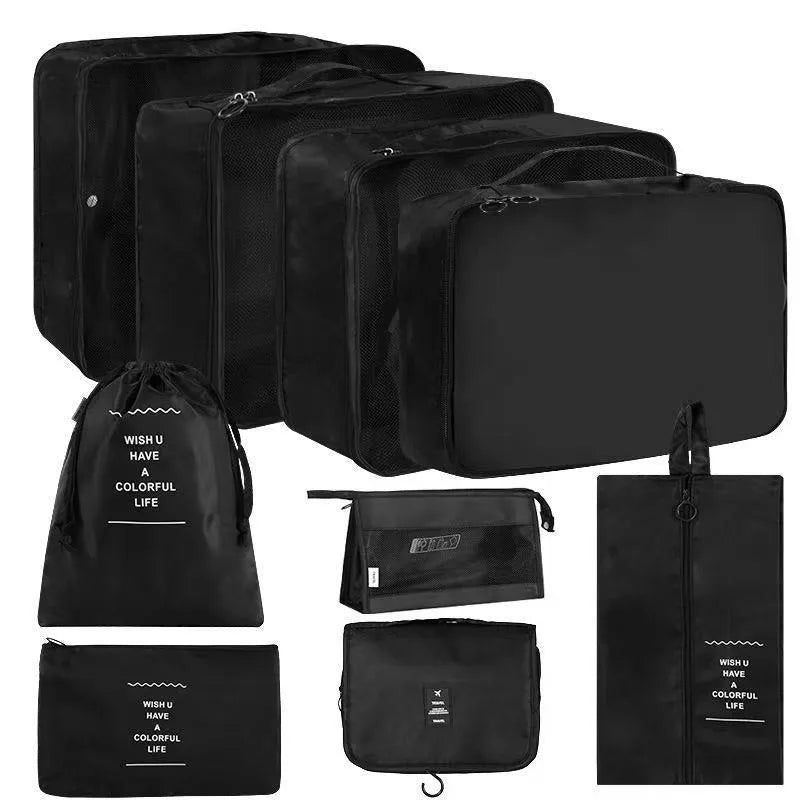 7/8/9-piece Set Travel Storage Bags,Digital Toiletries Shoes Clothes Organizer bag Suitcase Clothes Tidy Pouch,Packing Cubes Set - Image 5