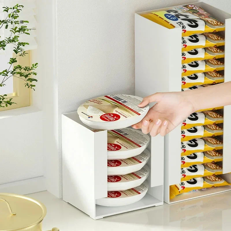 Multi Functional Instant Noodle Storage Box Kitchen Organizer for Ramen Cups Perfect for Pantry Organization Food Storage - Image 2