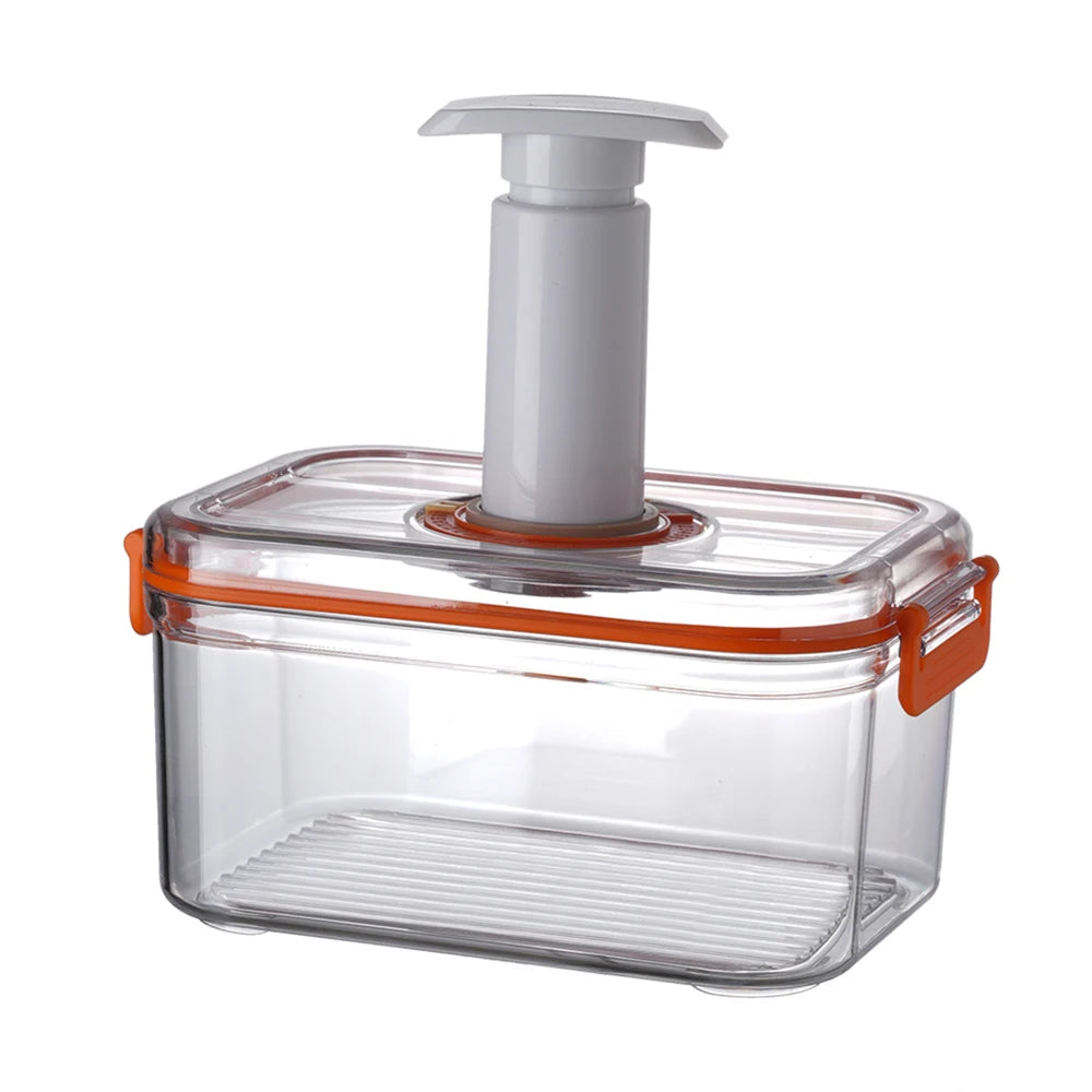 Vacuum Fresh-keeping Box Refrigerator Sealed Canister Microwavable Transparent Food Storage Container Kitchen Organizer Bento - Image 12