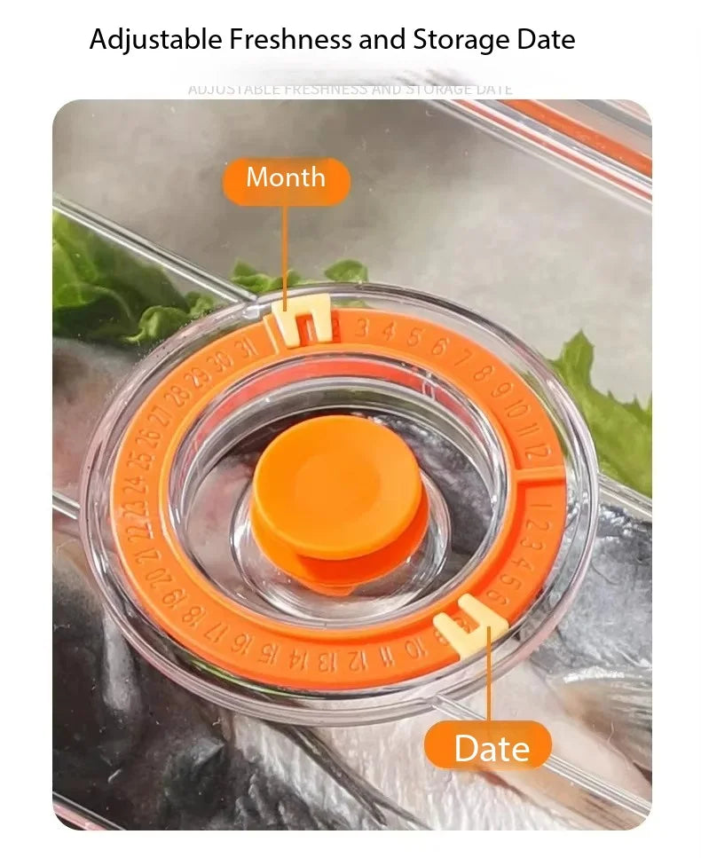 Vacuum Fresh-keeping Box Refrigerator Sealed Canister Microwavable Transparent Food Storage Container Kitchen Organizer Bento - Image 5