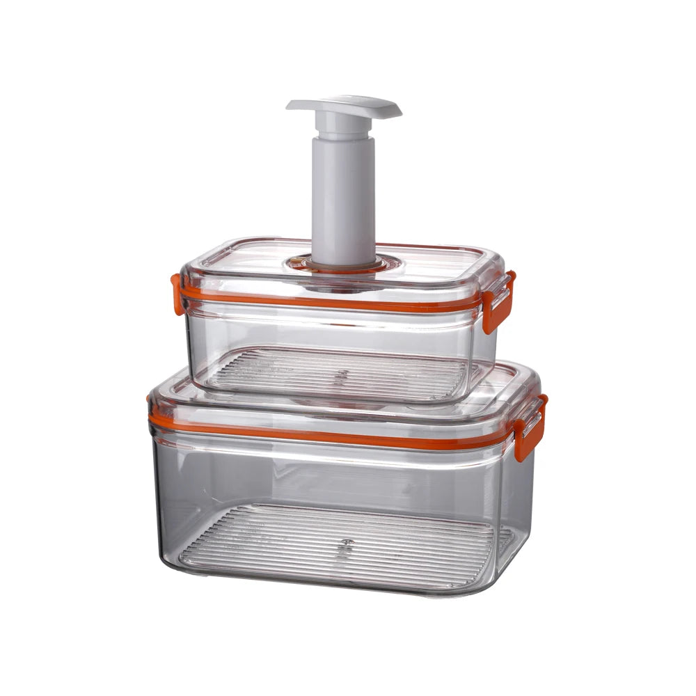 Vacuum Fresh-keeping Box Refrigerator Sealed Canister Microwavable Transparent Food Storage Container Kitchen Organizer Bento - Image 18