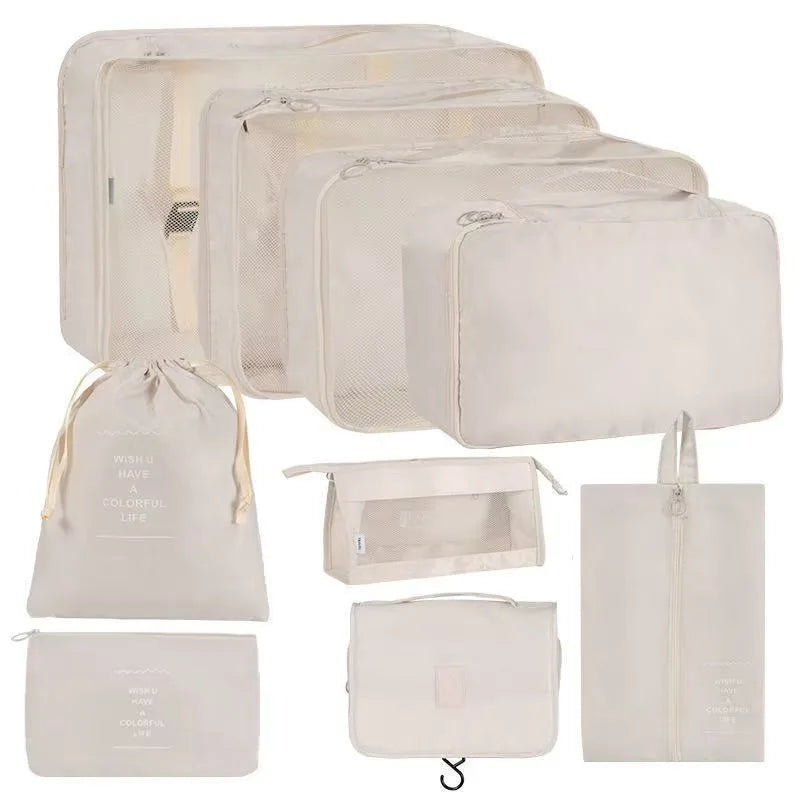 7/8/9-piece Set Travel Storage Bags,Digital Toiletries Shoes Clothes Organizer bag Suitcase Clothes Tidy Pouch,Packing Cubes Set - Image 2