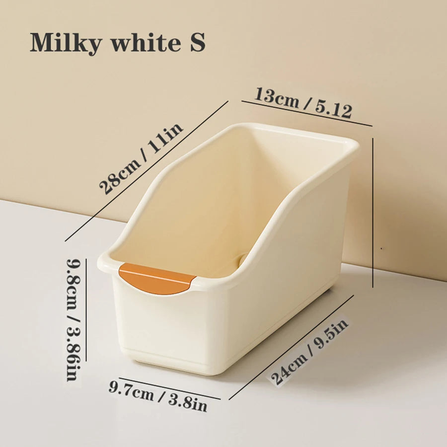 Plastic Under Sink Organizer with Wheels, Bottle Organization Bins Kitchen Cabinet Organizers Plastic Organizer Basket for Under - Image 7