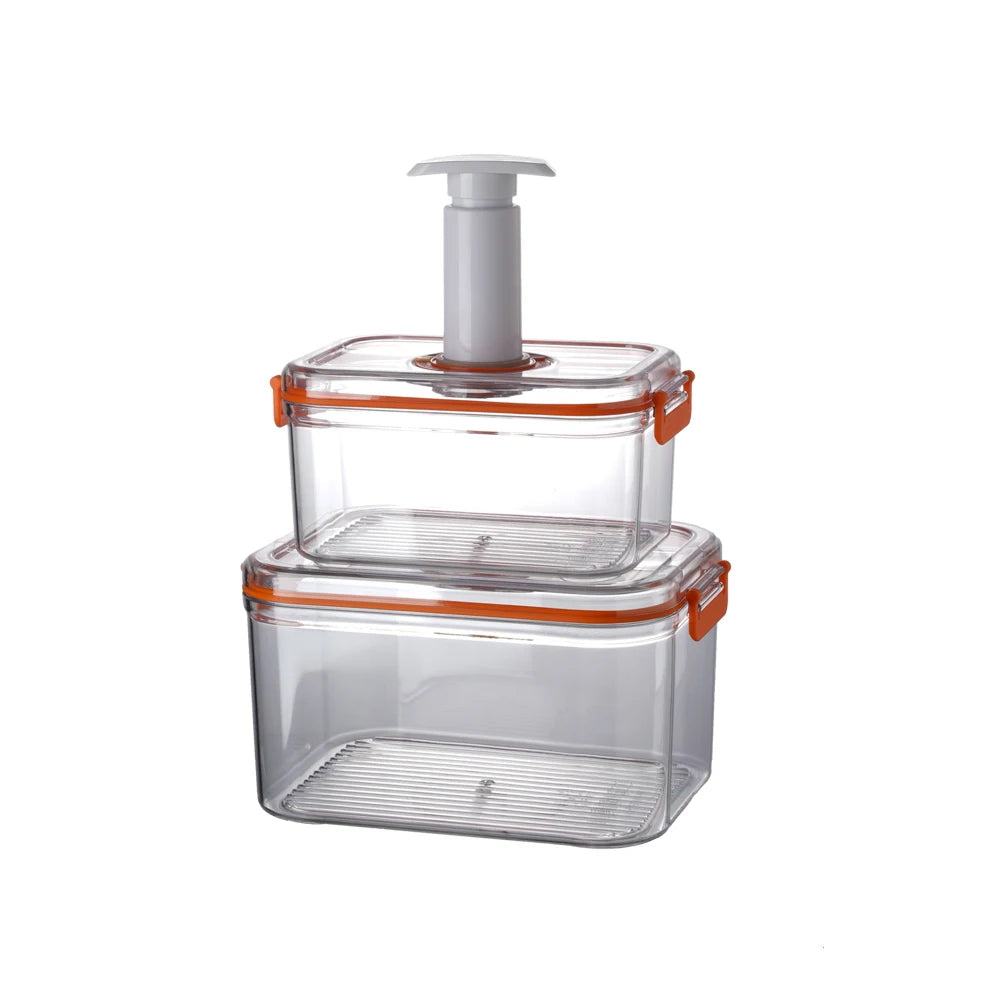 Vacuum Fresh-keeping Box Refrigerator Sealed Canister Microwavable Transparent Food Storage Container Kitchen Organizer Bento - Image 13