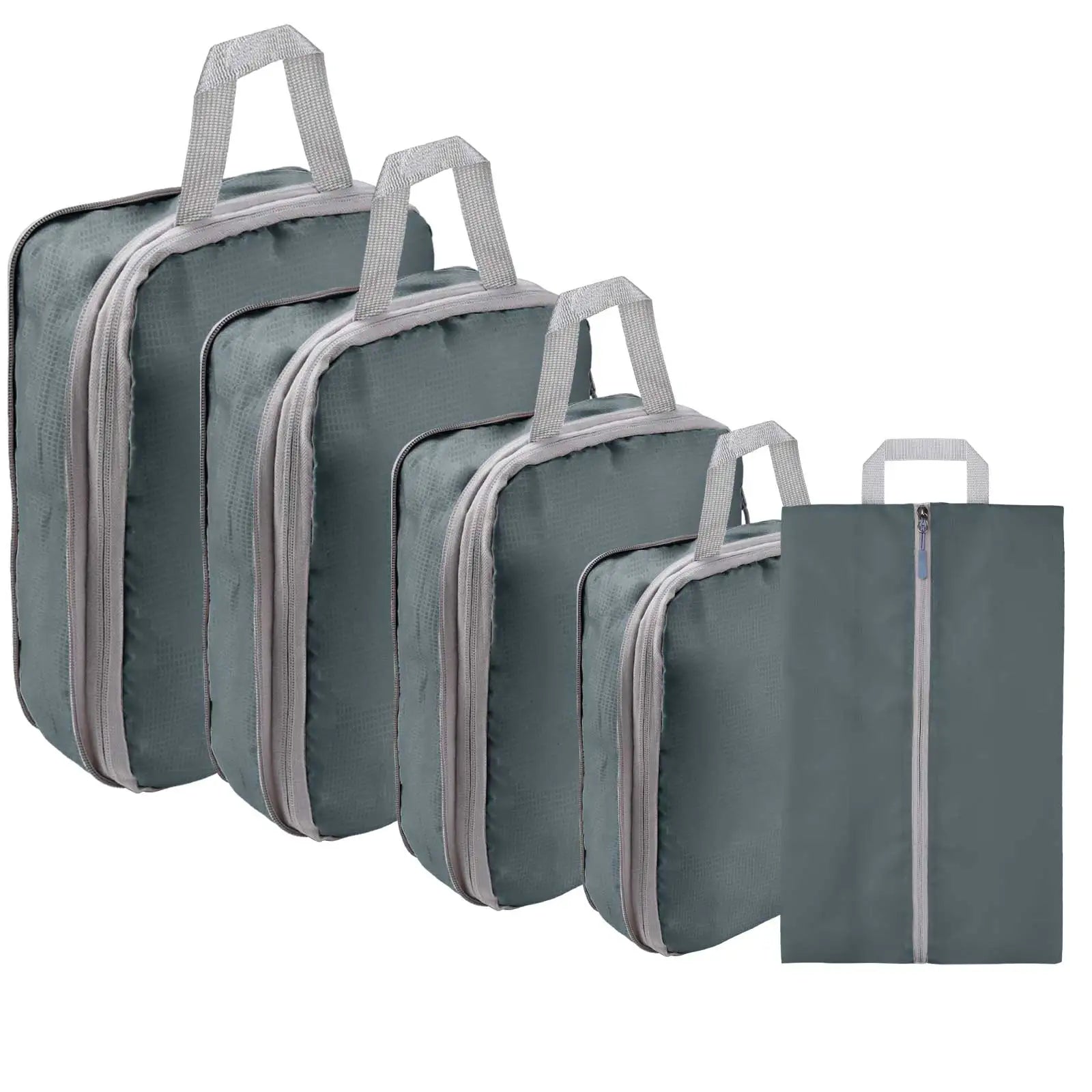 5 Set/6 Set Compressible Packing Cubes Travel Storage Bag Portable Large Capacity Waterproof Suitcase Handbag Luggage Organizer - Image 13
