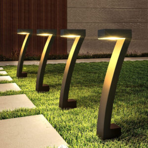 Solar Pathway Lights Outdoor Garden Walkway Landscape Decor Lamp LED Bright