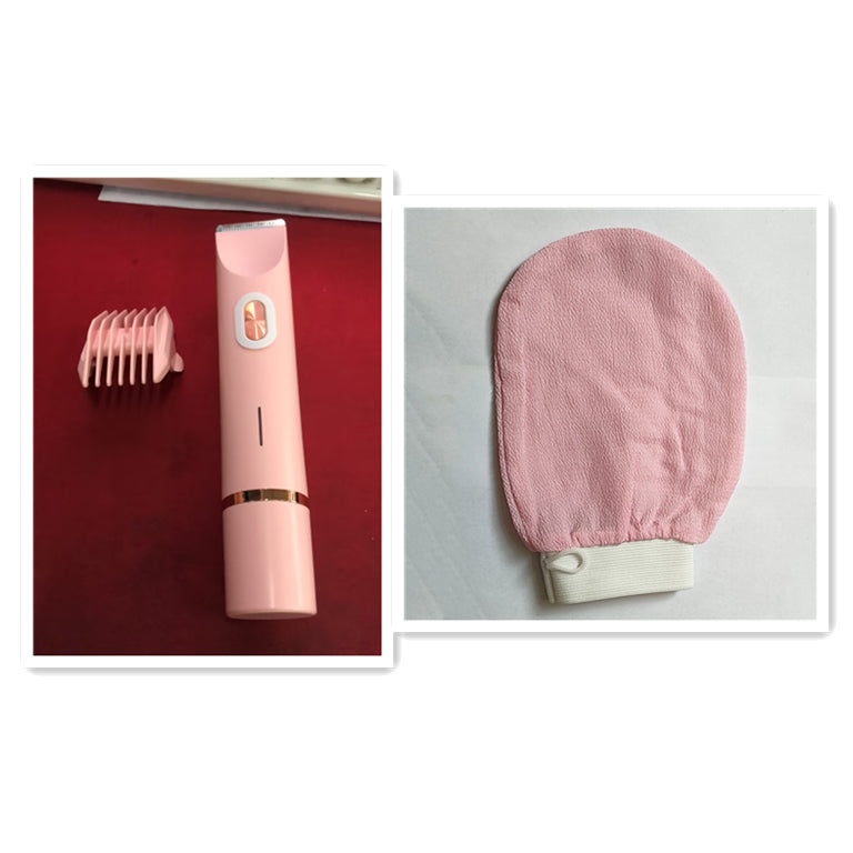 2 In 1 Hair Remover Women's Double Head Shaver Private Pubic Hair Trimmer Electric Razor Wet Dry Electric Body Hair - Image 28