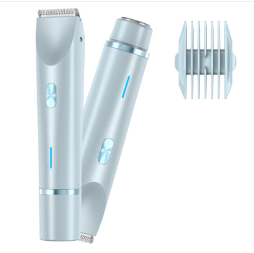 2 In 1 Hair Remover Women's Double Head Shaver Private Pubic Hair Trimmer Electric Razor Wet Dry Electric Body Hair - Image 18