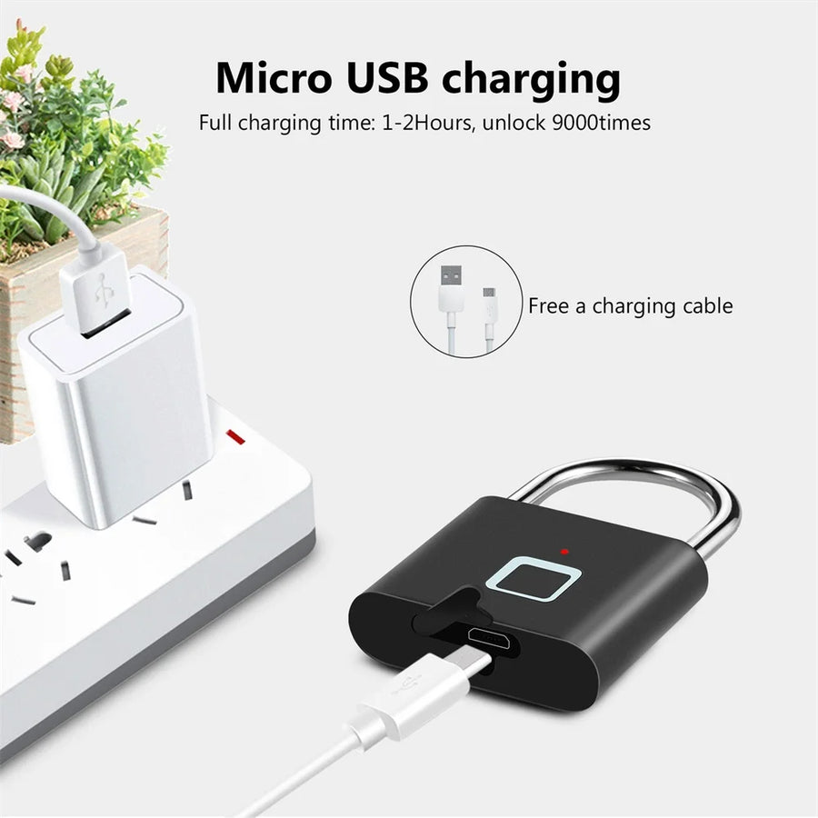 KERUI Fingerprint Padlock (USB Charging)