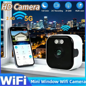 Mini Stick-On Window Camera (2.4/5 GHz)