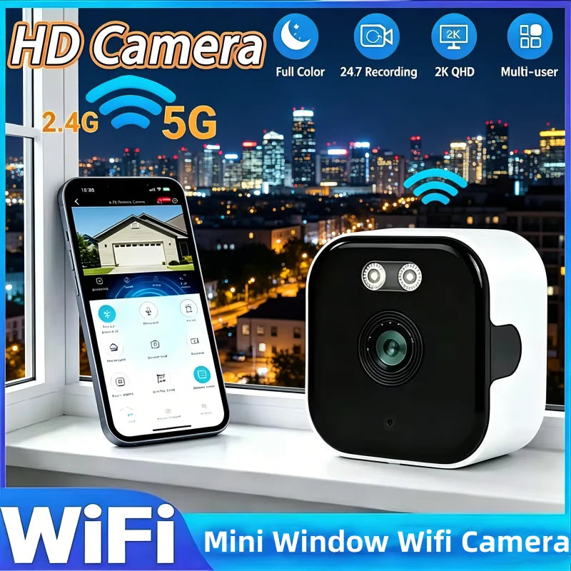 Mini Stick-On Window Camera (2.4/5 GHz)