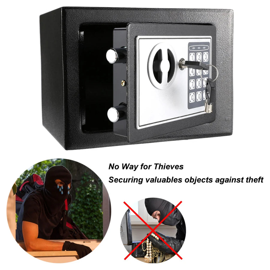 Steel Security Safe with Keypad (17E)