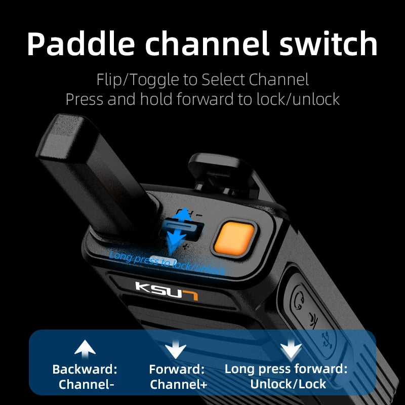 X12 Compact UHF Walkie Talkies (2-Pack)